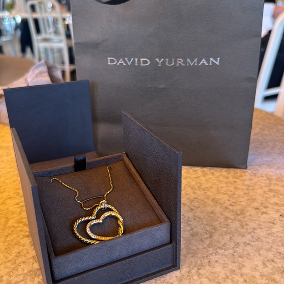 David Yurman Gold and Silver Heart Necklace Brand new - Picture 4 of 7